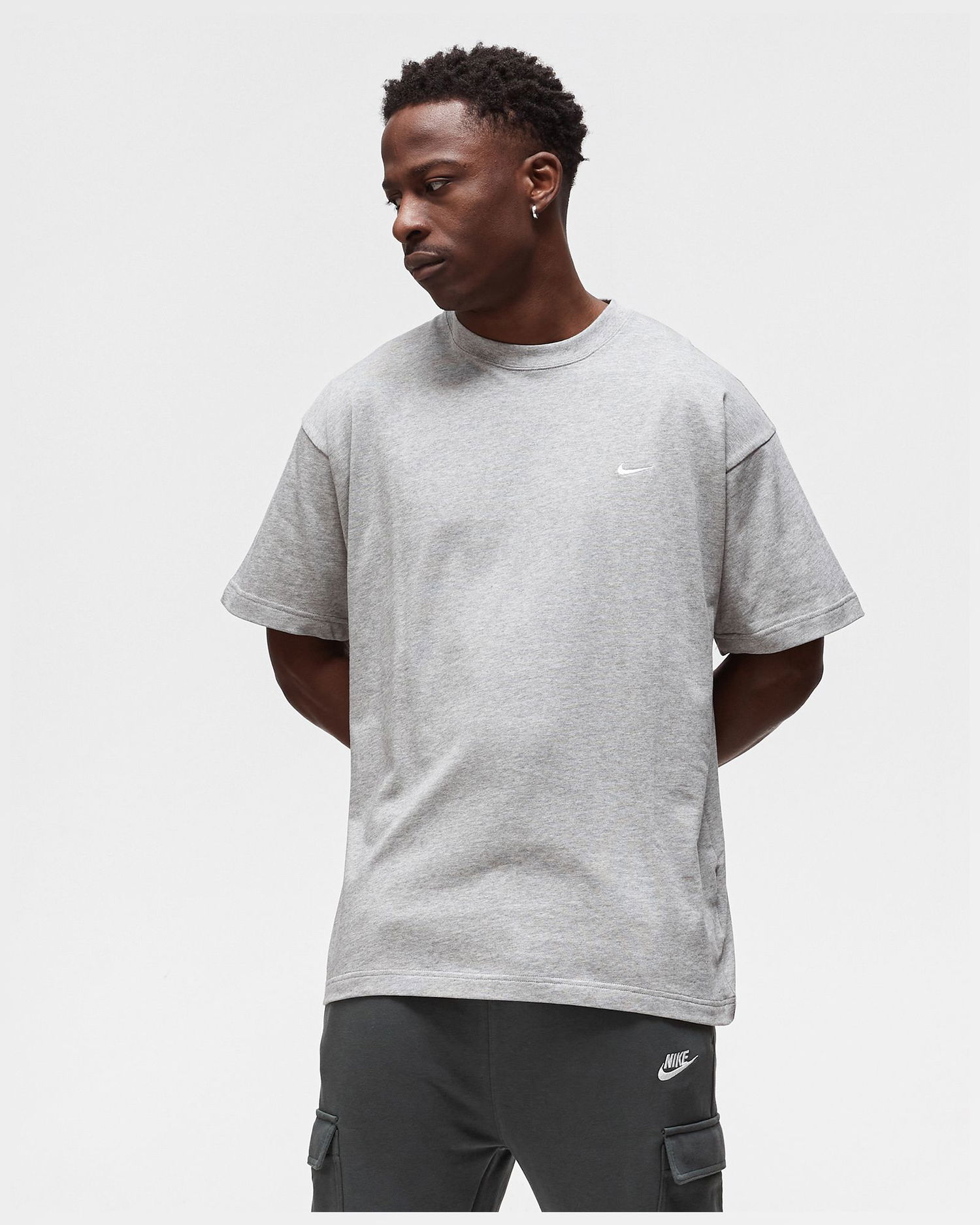 T-shirt Nike SOLO SWOOSH Tee Grå | 194955661598, 1