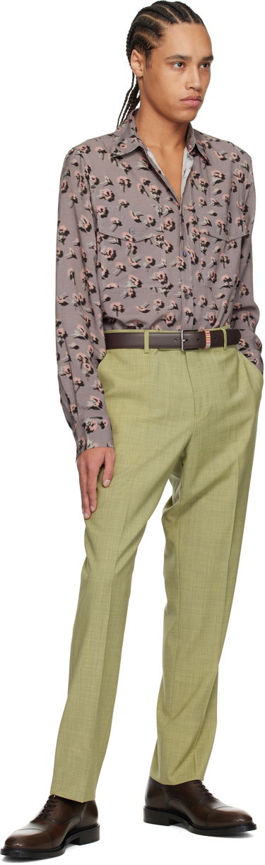 Skjorte Paul Smith Paul Smith Casual Fit Floral Shirt Grå | M1R-389Z-P02577-55, 4