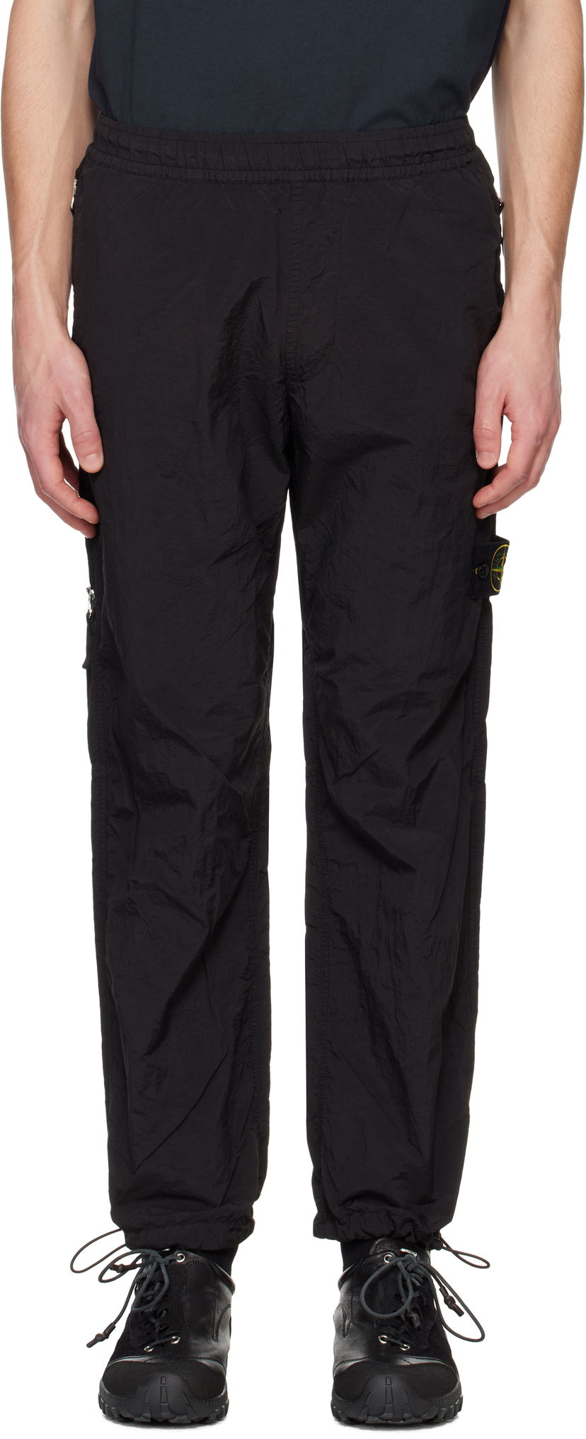 Joggingbukser Stone Island Stone Island Regenerated Nylon Metal ECONYL Sweatpants Sort | K1S15 3100005 S0019