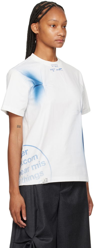 T-shirt ADER ERROR Nowia Graphic Print Cotton T-Shirt Hvid | BN01SSTS0102OW, 3