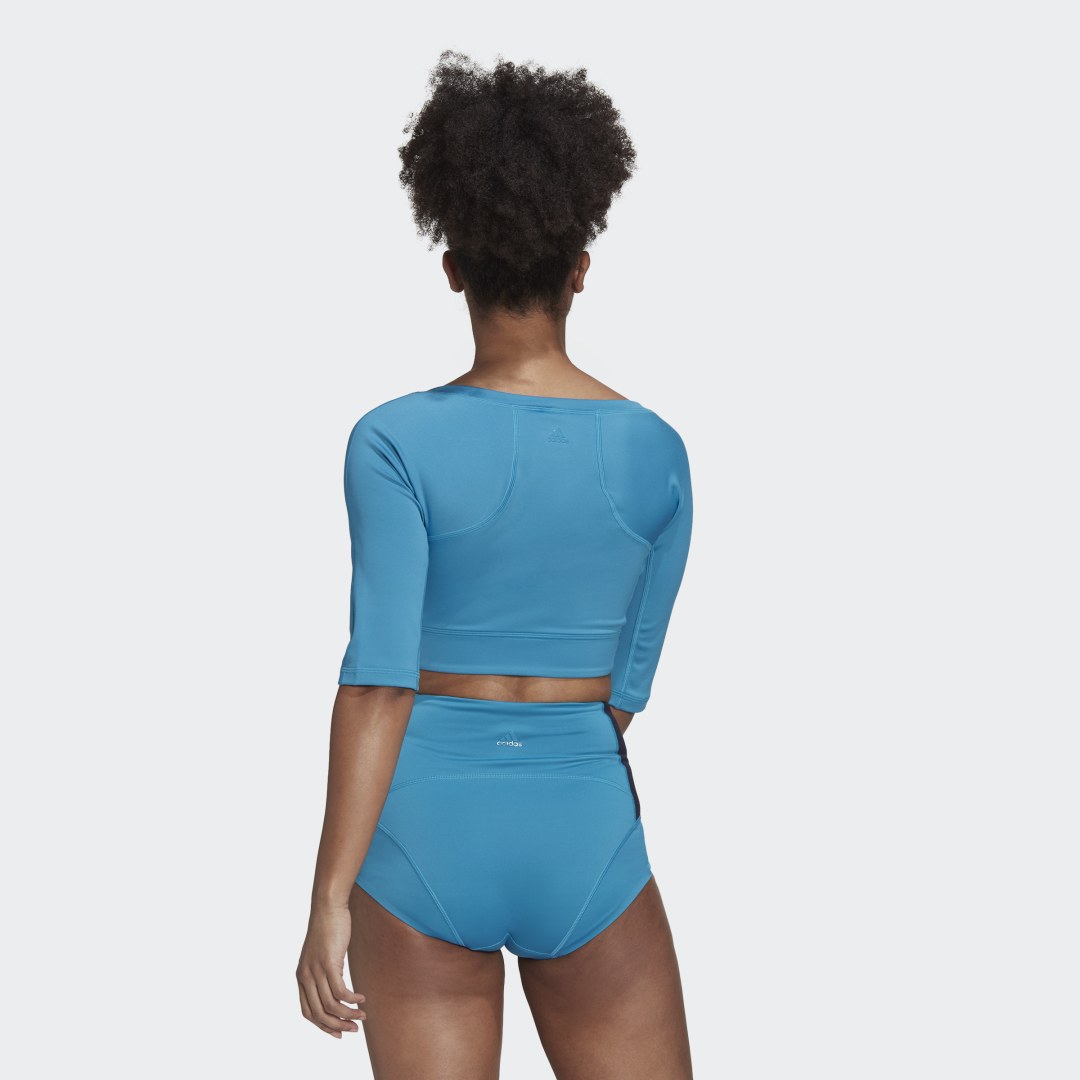 T-shirt adidas Originals Top Yoga Blå | HH9077, 1
