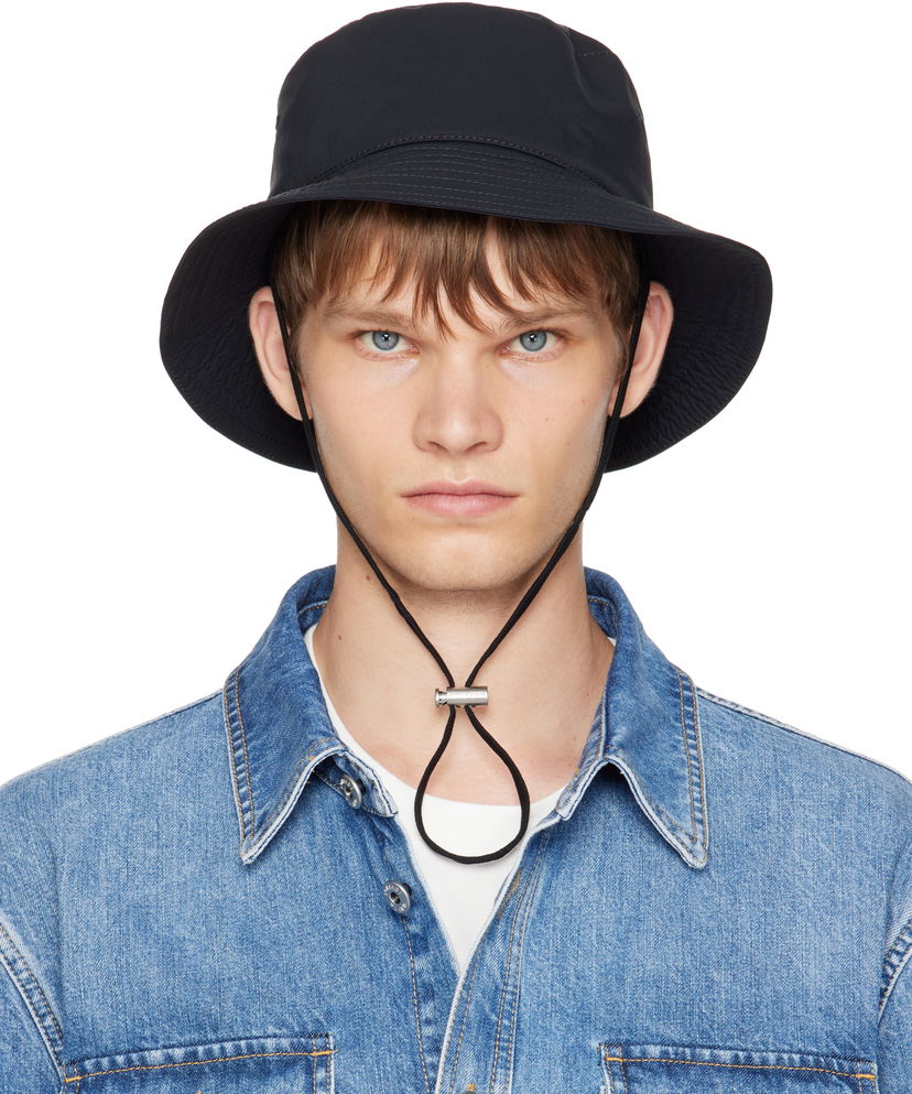 Hat Bottega Veneta Bottega Veneta Tech Nylon Bucket Hat Sort | 836051V5O301000