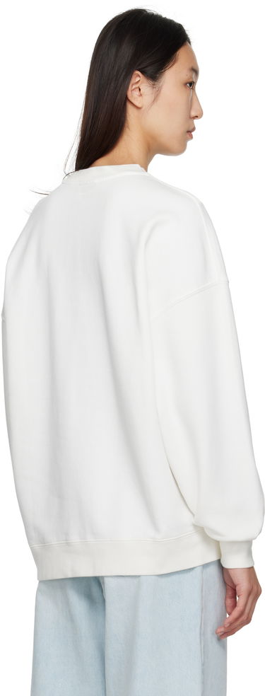 Sweatshirt Anine Bing ANINE BING Miles Framed Monogram Sweatshirt Hvid | A-08-11205-OFW1, 2