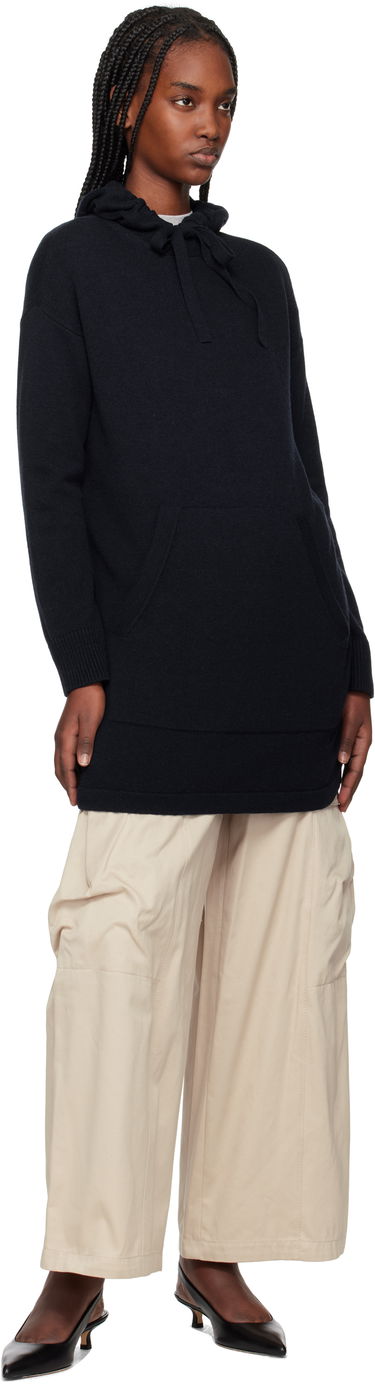 Sweatshirt Max Mara Max Mara Fiaba Hoodie Dress Mørkeblå | 2519321011600, 4