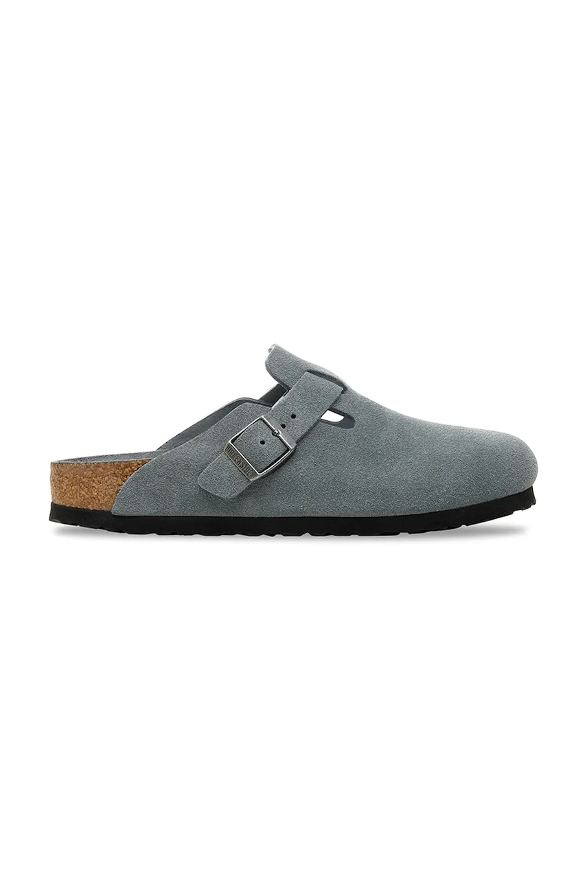 Sneakers og sko Birkenstock Birkenstock Boston Suede Clogs Grå | 1030874, 0