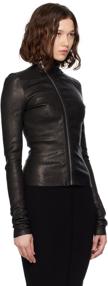 Jakke Rick Owens Rick Owens Gary Leather Jacket Sort | RP02E4701 LSV, 1