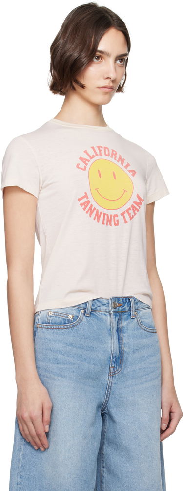 T-shirt RE/DONE Re/Done Classic 'Tanning' T-shirt Beige | 792-02WCGT321, 1