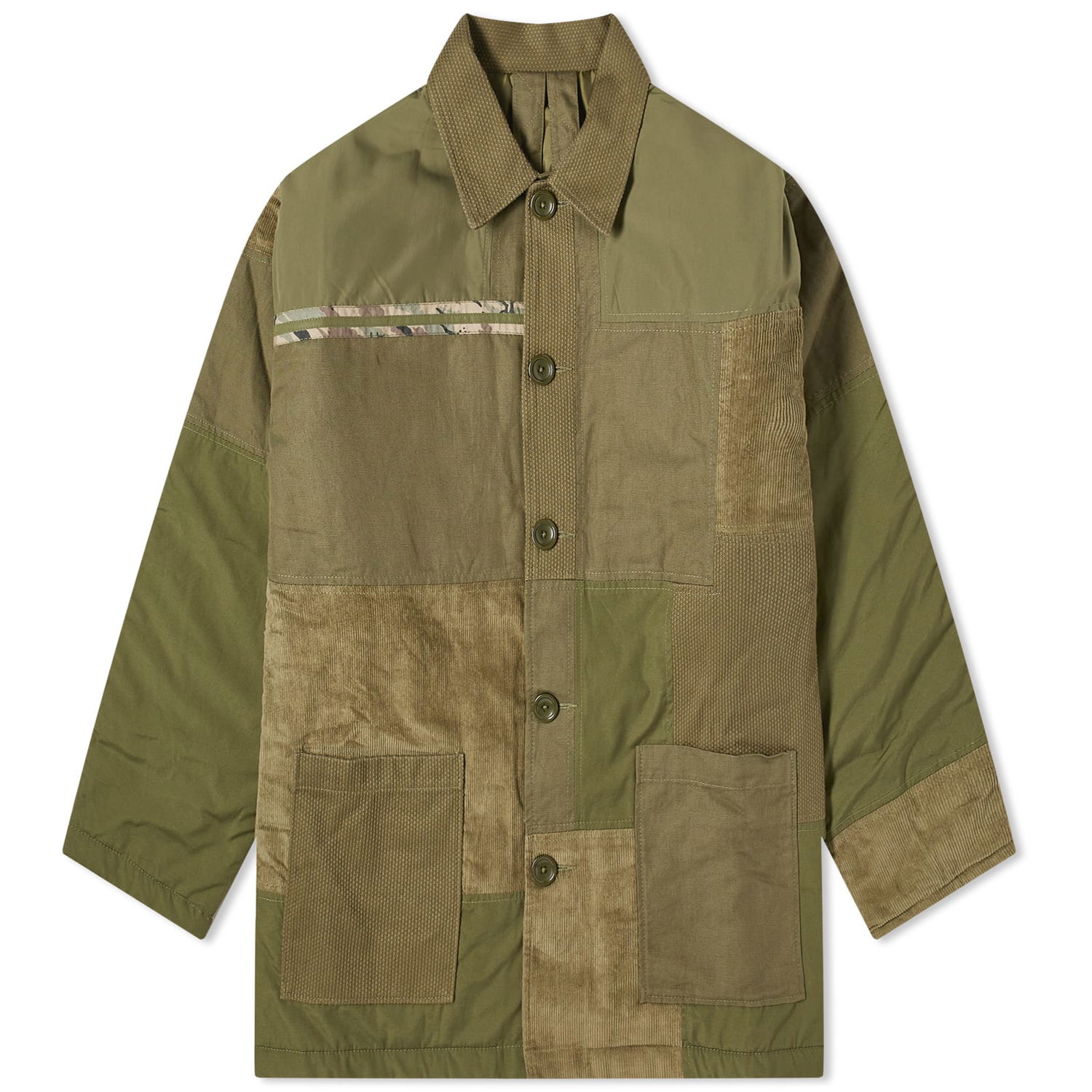 Jakke Maharishi Patchwork Donkey Jacket Grøn | 4559-OLV, 0