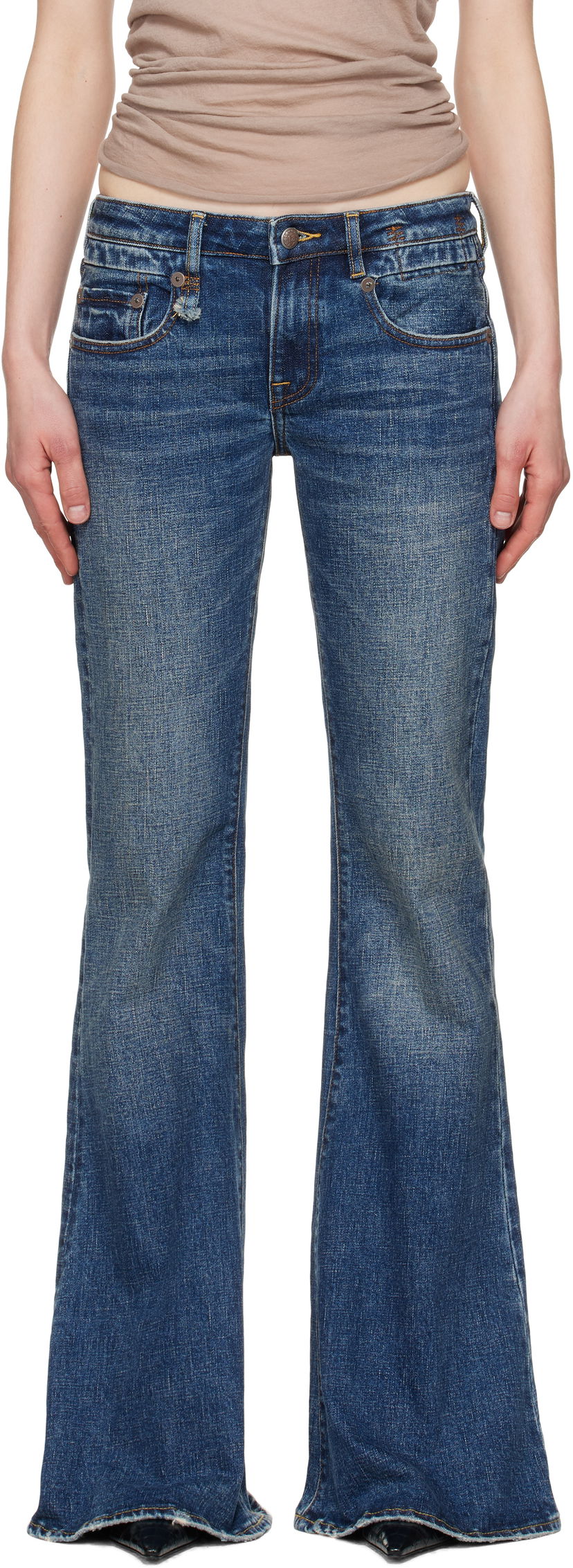 Jeans R13 R13 Overflow Boy Flare Jeans Blå | R13WD142-D275A