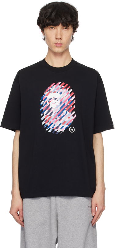 T-shirt BAPE Camo Illusion Ape Head Relaxed Fit T-shirt Sort | 001TEK801344M, 0