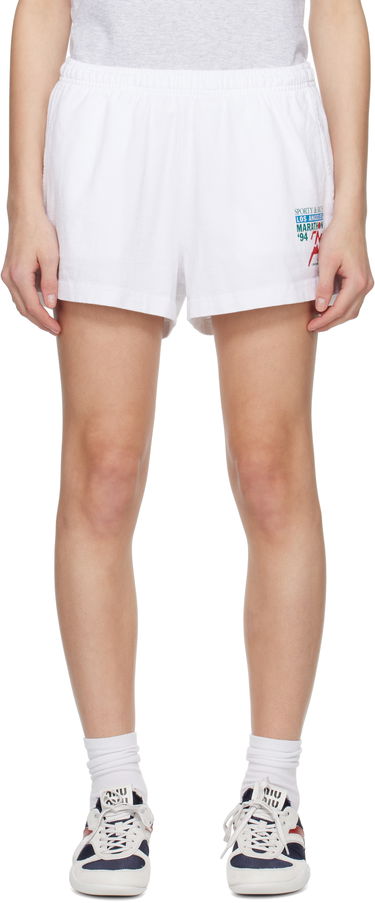 Shorts Sporty & Rich Sporty & Rich 'LA Marathon' Disco Shorts Hvid | SH037622171WH01, 0