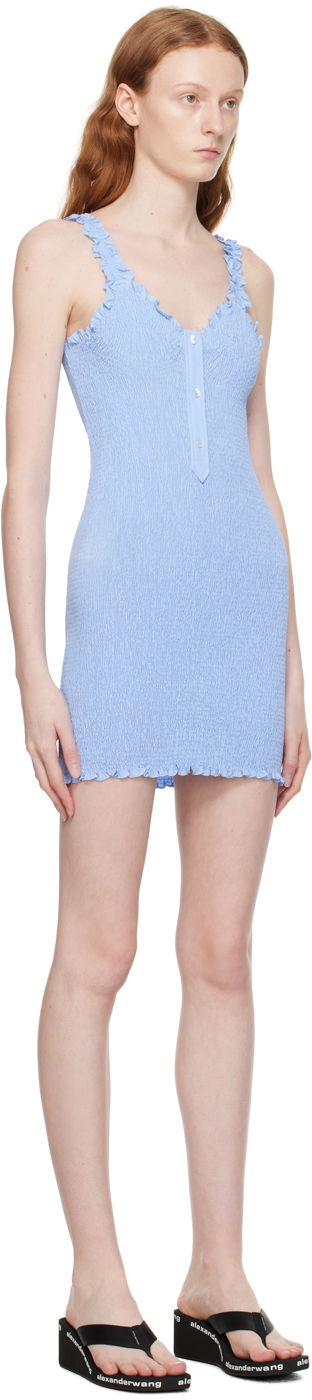 Kjole Alexander Wang Three-Button Minidress Blå | 4WC3236226, 1