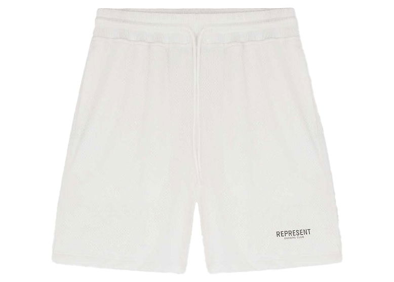 Shorts Represent Clo Represent Owners Club Mesh Shorts Flat White Hvid | M09050-72