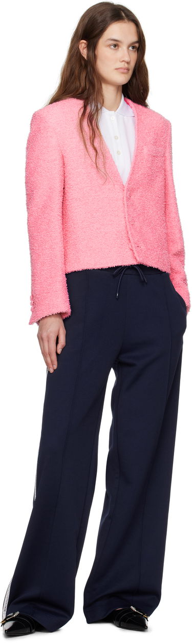 Sweater MSGM MSGM Cropped Bouclé Jacket Lyserød | 3841MDG15 257113, 3