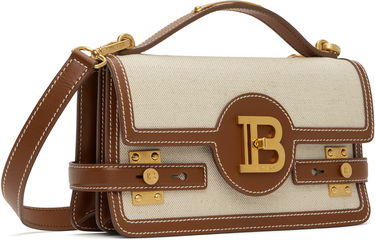Håndtaske Balmain Balmain B-Buzz 24 Canvas and Leather Bag Beige | DN1DA829TCFE, 1