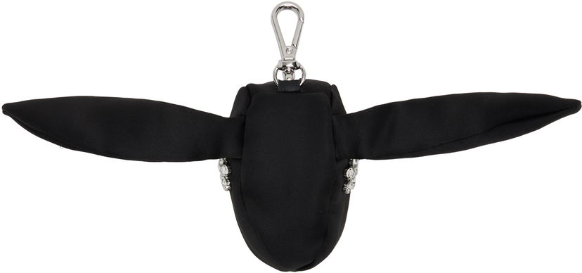 Nøgleringe Simone Rocha Simone Rocha Satin Hare Coin Purse Bag Charm Sort | COINPURSE1 0812
