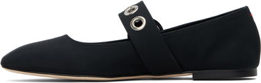 Skopleje Aeyde Aeyde Uma Eyelet Mary-Jane Ballerina Flats Sort | A11-FL-RKLS08FL159-SS25-800-069, 2