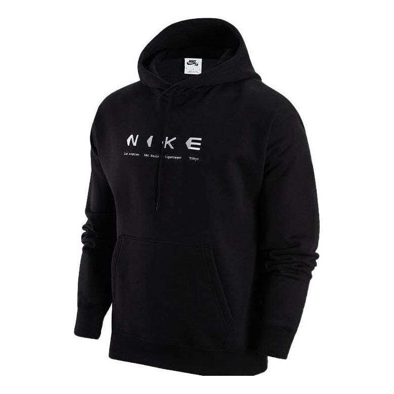 Sweatshirt Nike SB Men's Fleece Pullover Hoodie Sort | DV9047-010, 0