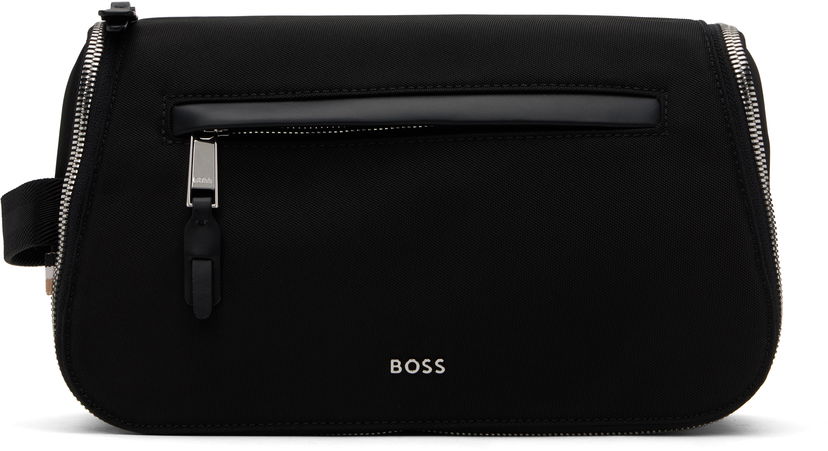 Rejsetaske BOSS Recycled Nylon Washbag Sort | 50536123