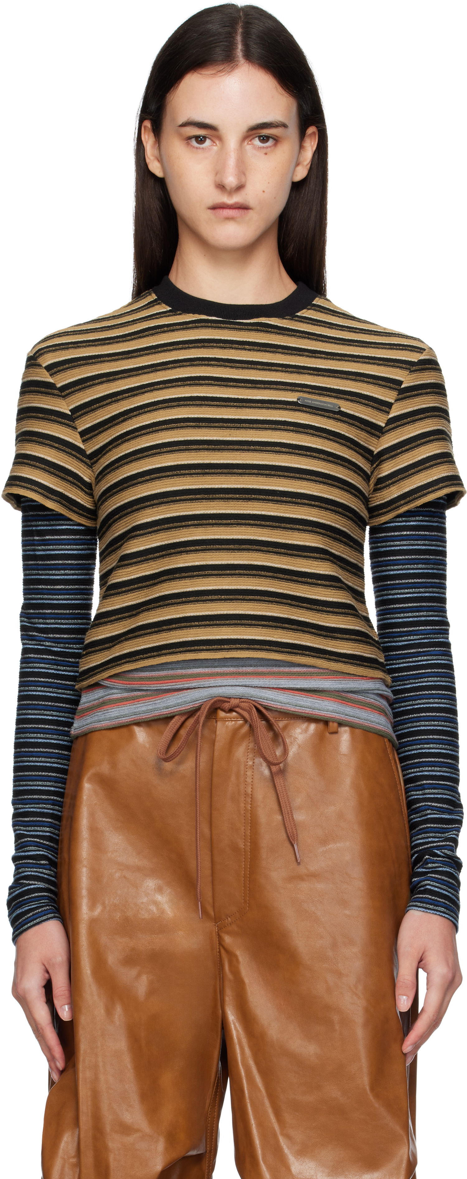 T-shirt Andersson Bell Andersson Bell Striped Long Sleeve T-Shirt Flerfarvet | atb1353w, 0
