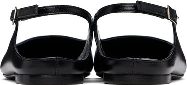 Tilbehør BY FAR BY FAR Koyna Creased Calf Leather Ballerina Flats Sort | MWFFC026CL034BK001PL, 1