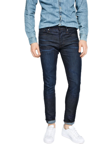 Jeans G-Star Raw 3301 Tapered Jeans Mørkeblå | 51003.7209
