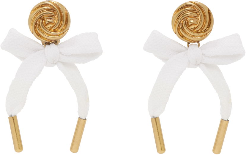Øreringe Moschino Moschino Bow Earrings Hvid | 25121912684101607