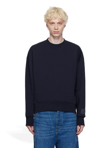 Sweatshirt AMI Crewneck Sweatshirt Mørkeblå | USW017.740