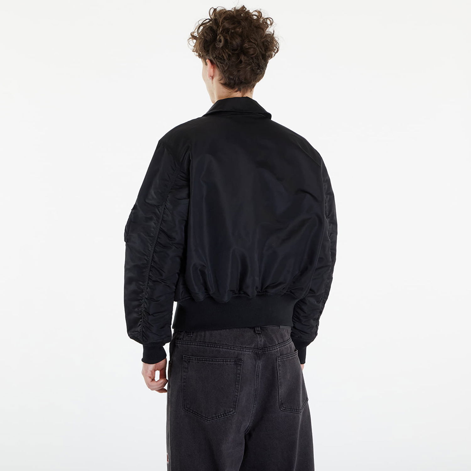 Bomberjakke Alpha Industries CWU 45 Heritage Black Sort | 100102 03, 1