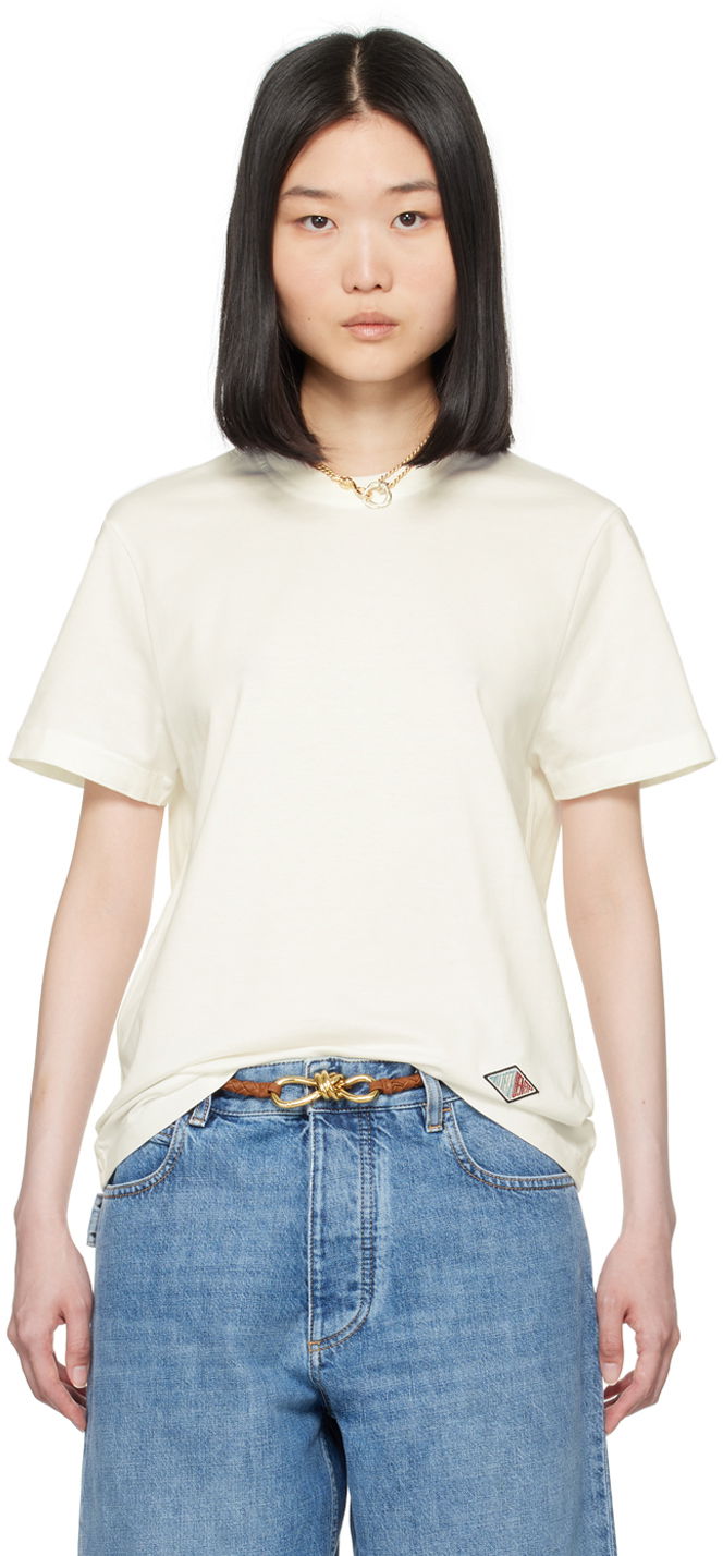 T-shirt Bottega Veneta T-Shirt Light Hvid | 796156 V4DE0