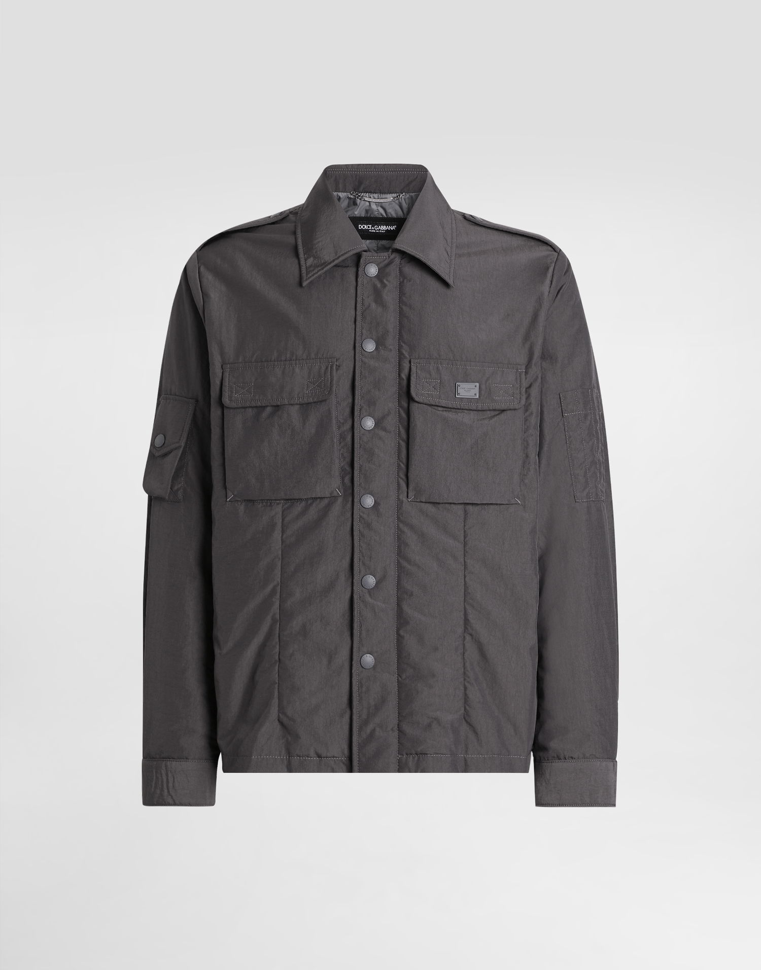 Jakke Dolce & Gabbana Dolce & Gabbana Technical Fabric Jacket Grå | G9BMITFUS28N0636, 0
