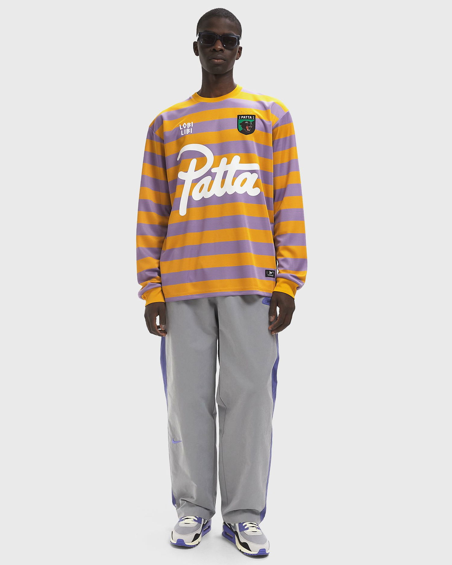 Jersey Patta Striped Longsleeve Football Jersey Gul | POC-SS25-1050-298-0005-178, 1