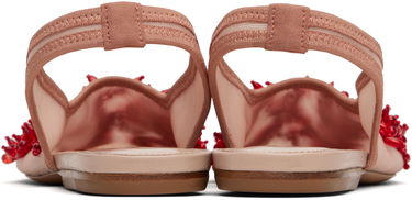 Tilbehør Dries Van Noten Dries Van Noten Slingback Embellished Mesh Flats Lyserød | WS251-1617-803, 1