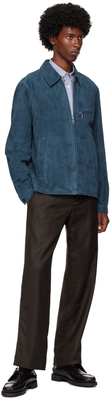 Jakke Paul Smith PS Paul Smith Zip Suede Jacket Blå | M2R-022ZL-N21985-76, 3