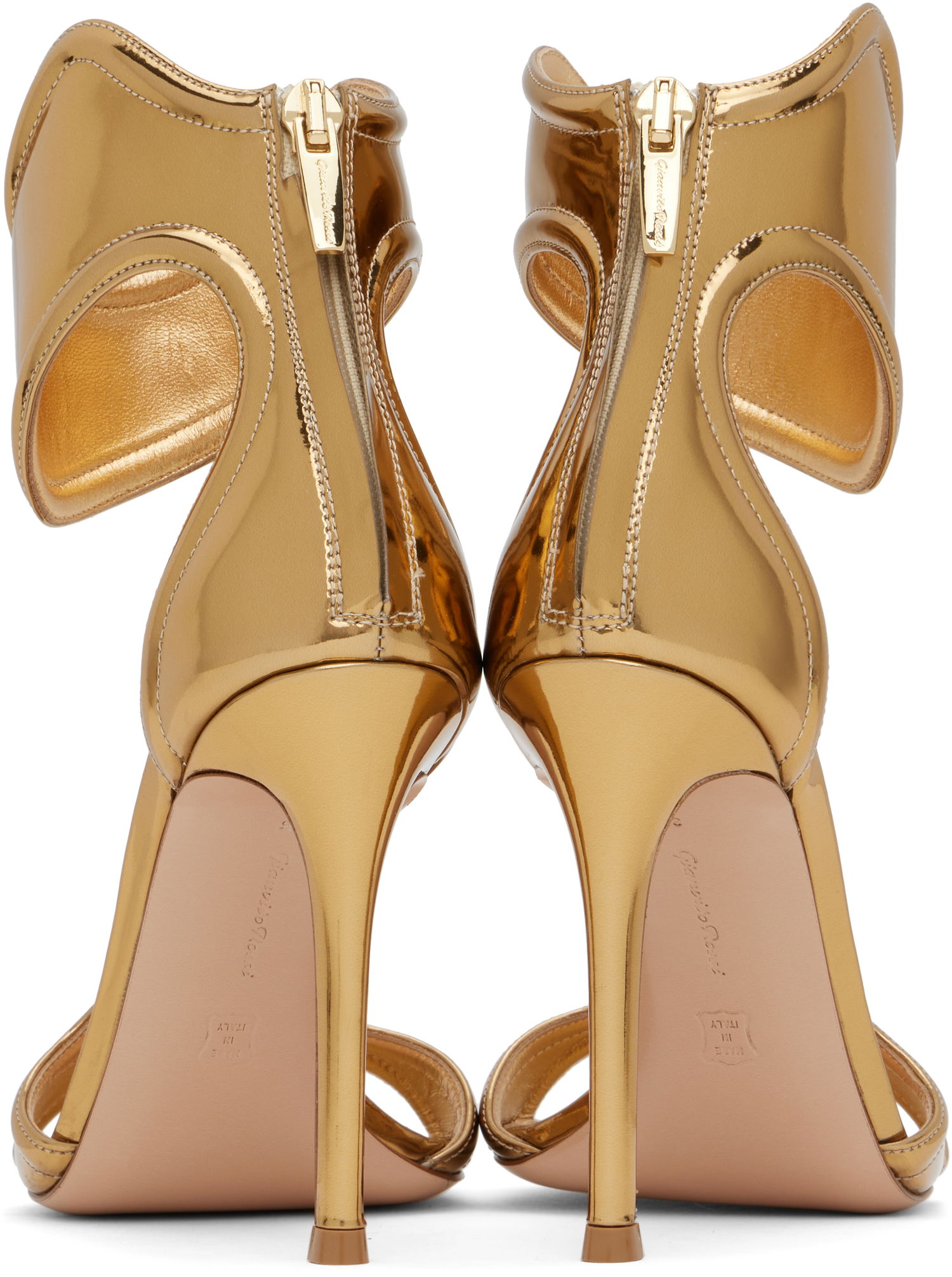 Sneakers og sko Gianvito Rossi Gianvito Rossi Lucrezia Heeled Sandals Metalisk | G61705-15RIC-MET, 1