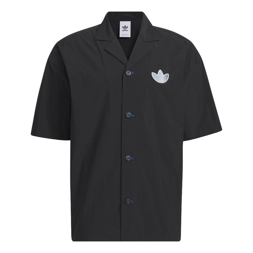 Skjorte adidas Originals Originals Short Sleeve Button Up Shirt Sort | IK8626