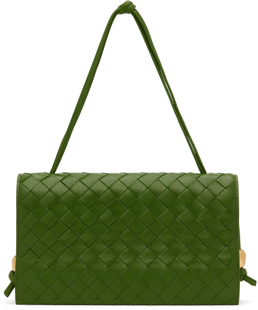 Skuldertaske Bottega Veneta Trio Bag Grøn | 717435 VCPP3, 0