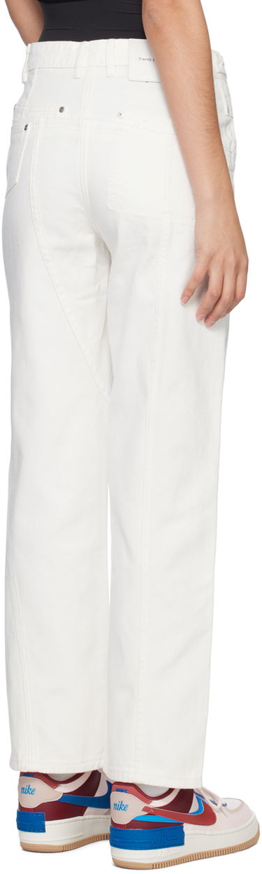 Jeans Feng Chen Wang Feng Chen Wang Deconstructed Jeans Hvid | FUS15TR12, 2