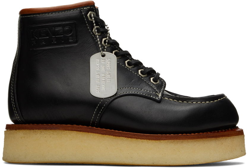 Sneakers og sko KENZO Kenzo Yama Lace-Up Boots Sort | FC62BT701L65, 0