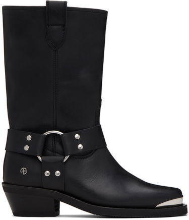 Tøj Anine Bing ANINE BING Ryder Leather Harness Boots Sort | A-14-1136-000, 0