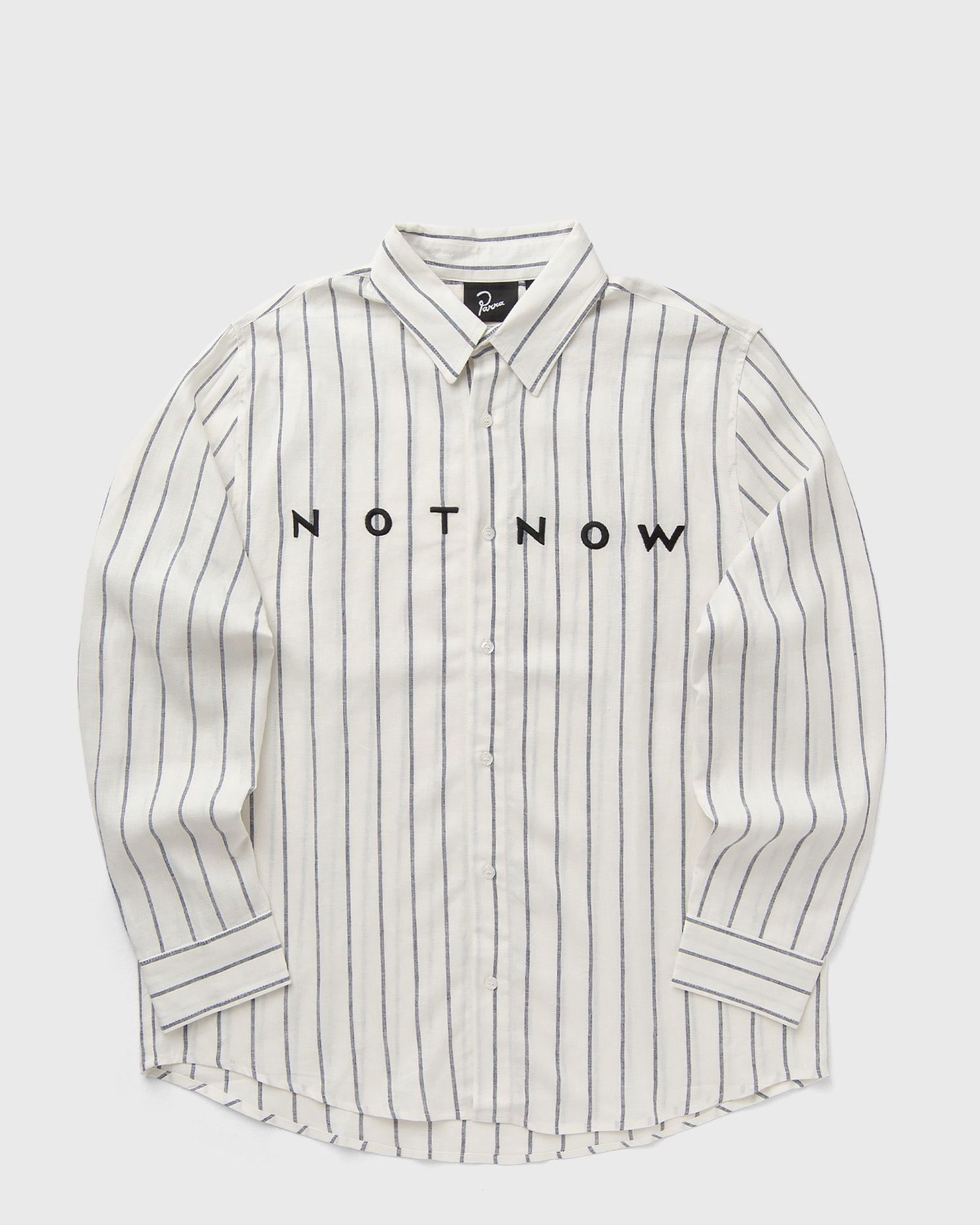 Skjorte By Parra PANGAIA Not Now Striped Shirt Hvid | 53435, 0