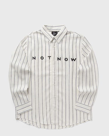 Skjorte By Parra PANGAIA Not Now Striped Shirt Hvid | 53435, 0