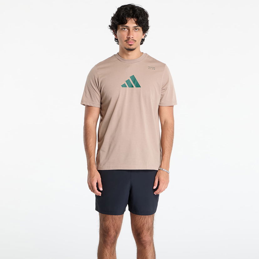T-shirt adidas Performance adidas CLIMACOOL Training Graphic Tee Beige | JM8977