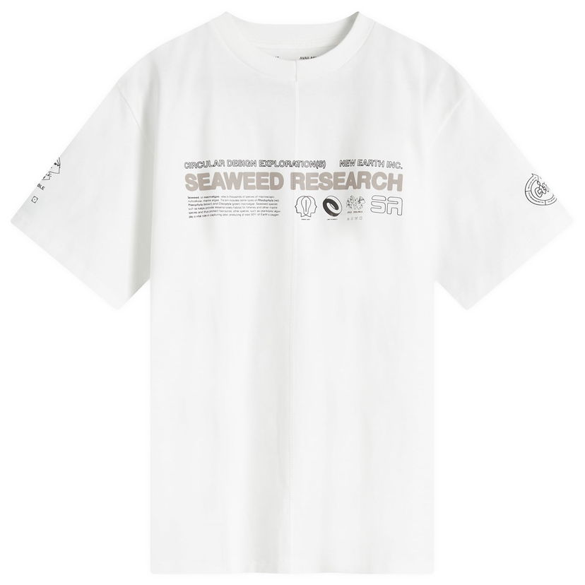 T-shirt Space Available Seaweed Research T-Shirt Off White Large Hvid | SA-SRT002-WHT