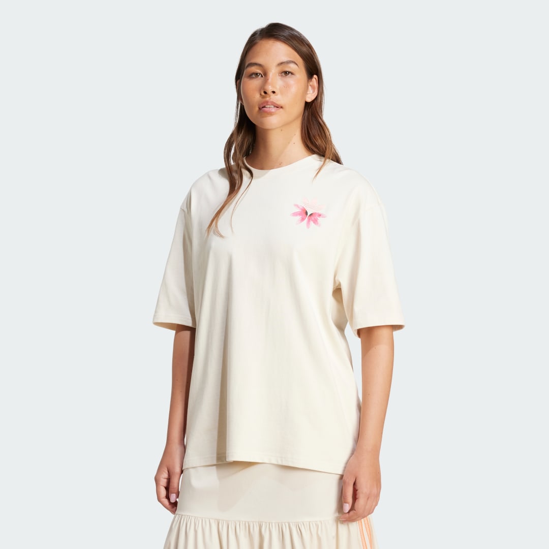 T-shirt adidas Originals adidas Originals Summer Glow Graphic T-Shirt Beige | KC0678, 0