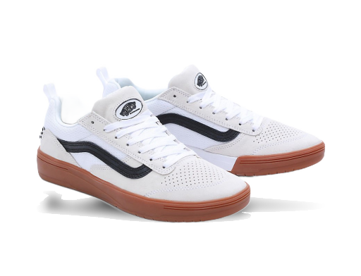 Sneakers og sko Vans Chaussures Zahba (white/black/gum) Homme Blanc, Taille 39 Grøn | VN0007QQWBK