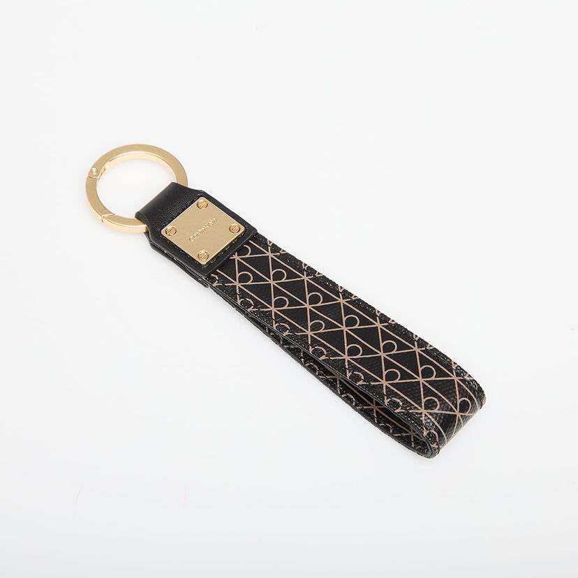 Nøgleringe CALVIN KLEIN Calvin Klein Emblem Aop Key Fob Sort | LV04F1099G 2XA