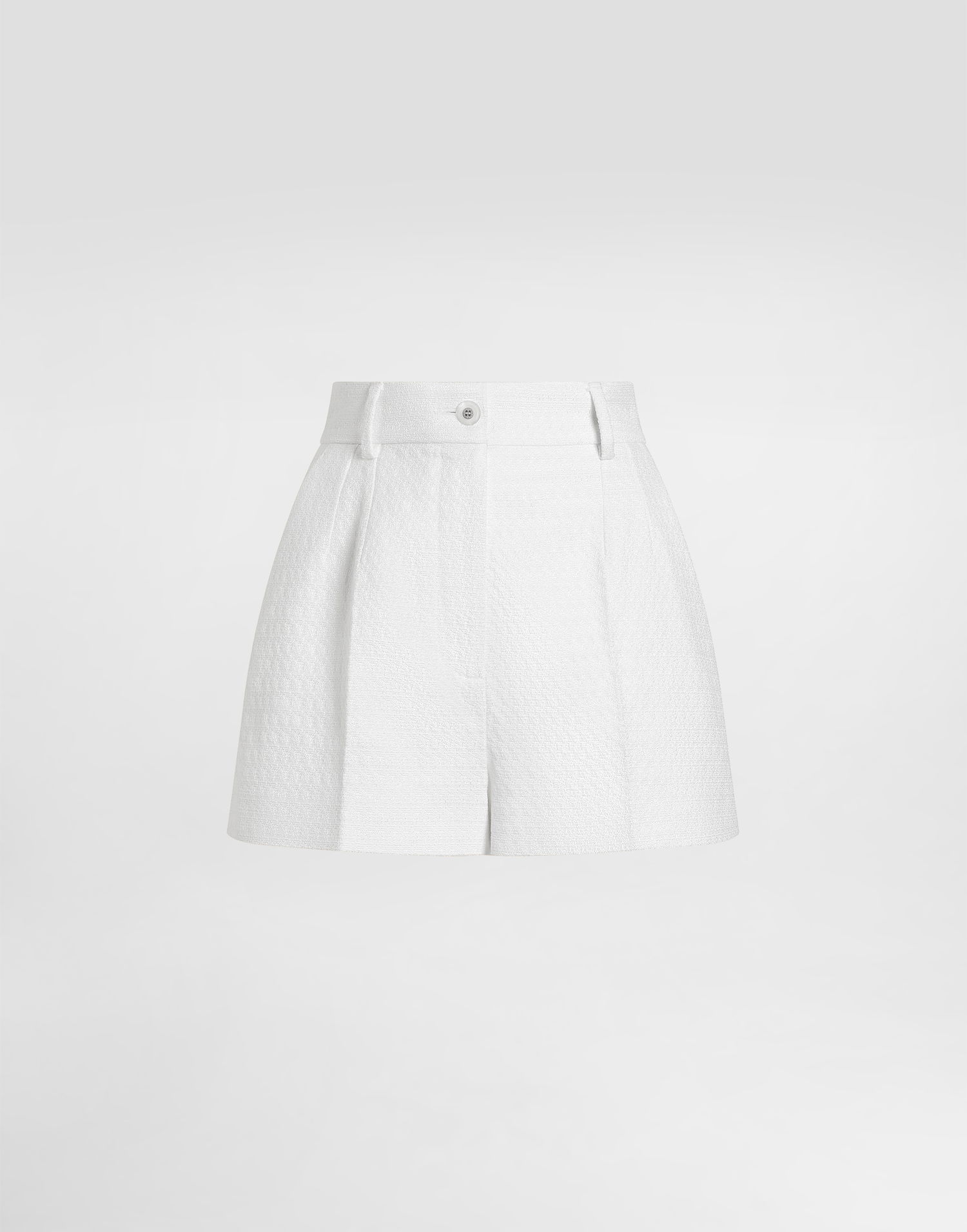 Shorts Dolce & Gabbana Dolce & Gabbana Stretch Mat Shorts Hvid | FTBVHTFU9AUW0001, 0