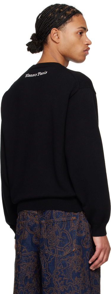Sweater KENZO VERDY Edition Embroidered Sweater Sort | FF58PU7133CR, 2
