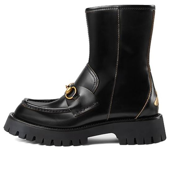 Sneakers og sko Gucci Horsebit-Embellished Ankle Boots Sort | 643900-DS800-1000, 0